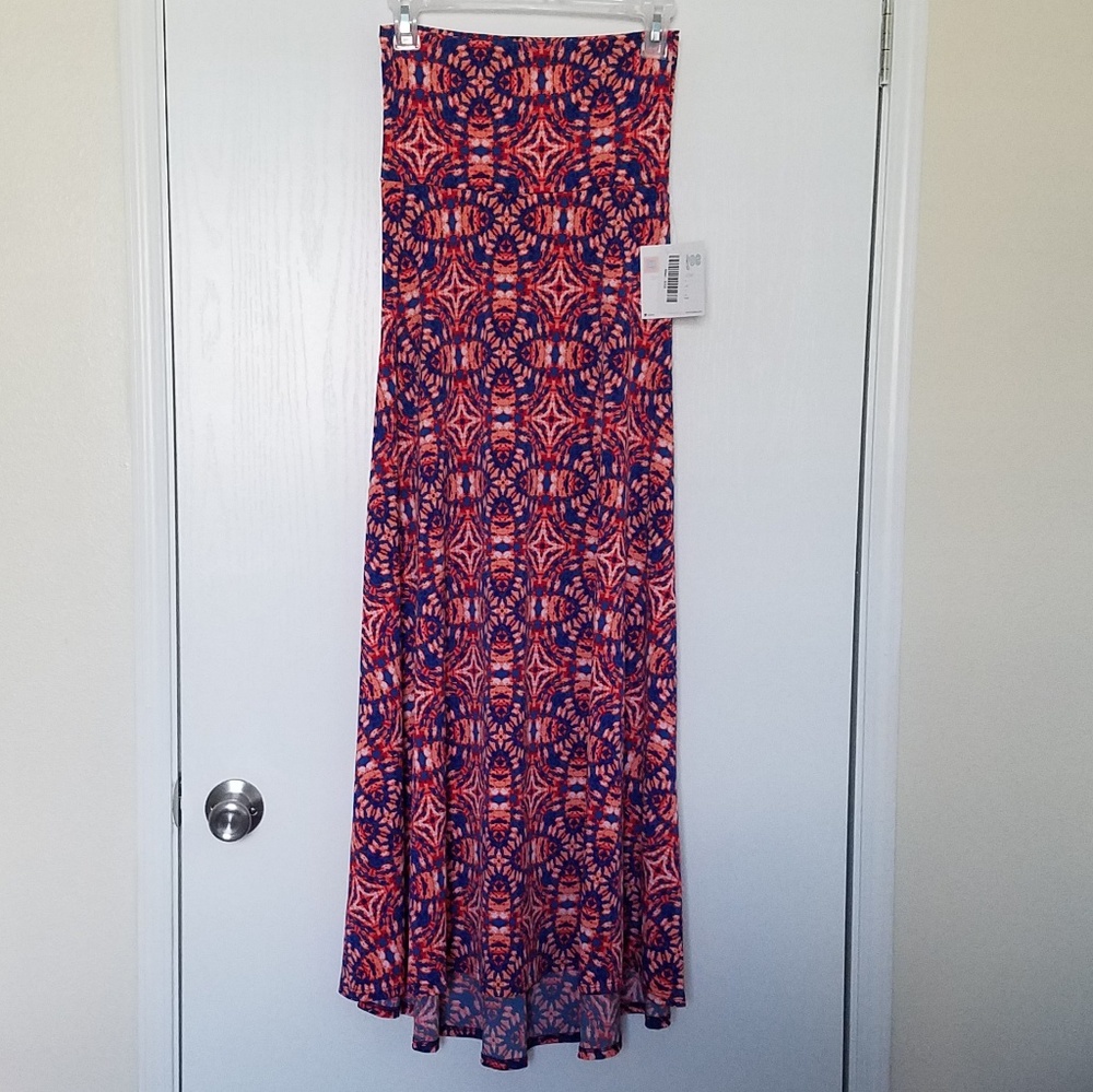 Nwt's Lularoe Tie-Dye Maxi Skirt Size XXS